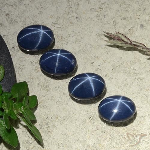 Achetez naturel 4,64ct bleue saphir étoilé gems, coupe ovale, en provenance thaïlande chez gemselect. en stock, livraison internationale!