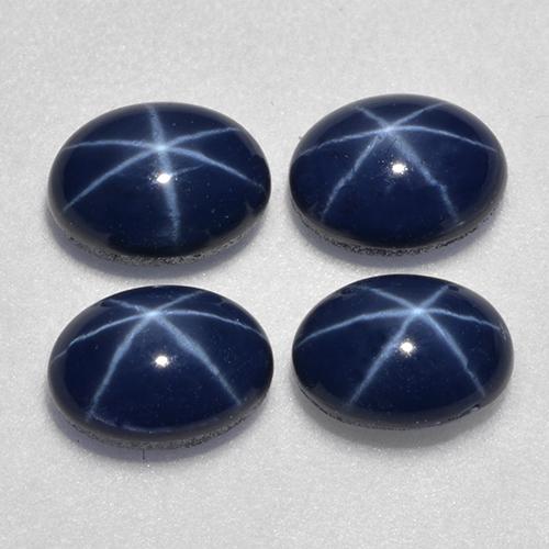 Achetez naturel 6.13ct Bleu foncé Saphir Étoilé gems, Coupe ovale, En provenance Thaïlande chez GemSelect. En stock, livraison internationale!