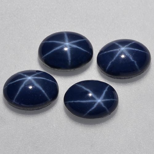 Achetez naturel 6.13ct Bleu foncé Saphir Étoilé gems, Coupe ovale, En provenance Thaïlande chez GemSelect. En stock, livraison internationale!