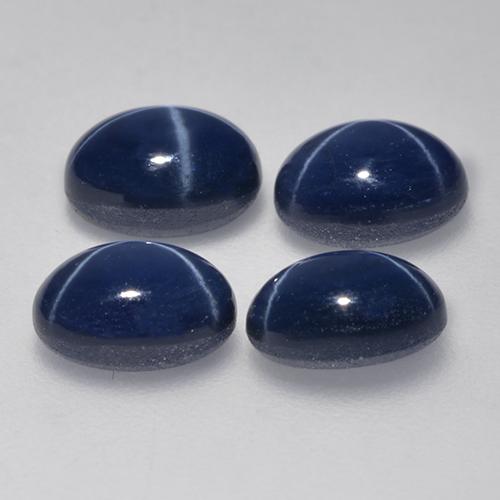 Achetez naturel 6.13ct Bleu foncé Saphir Étoilé gems, Coupe ovale, En provenance Thaïlande chez GemSelect. En stock, livraison internationale!