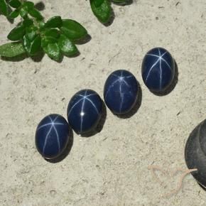 Shop natural 4.18ct Bleu marine profond Saphir étoilé gems, ovale, from Thaïlande at GemSelect. In stock, global shipping!