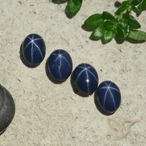 Shop natural 4.18ct Bleu marine profond Saphir étoilé gems, ovale, from Thaïlande at GemSelect. In stock, global shipping!