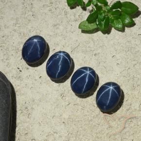 Shop natural 4.17ct Bleu marine profond Saphir étoilé gems, ovale, from Thaïlande at GemSelect. In stock, global shipping!