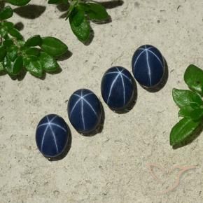 Shop natural 3.45ct Bleu foncé Saphir étoilé gems, ovale, from Thaïlande at GemSelect. In stock, global shipping!