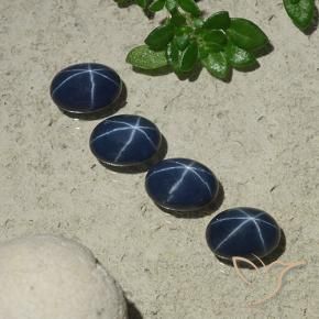 Shop natural 4.60ct Bleu foncé Saphir étoilé gems, ovale, from Thaïlande at GemSelect. In stock, global shipping!