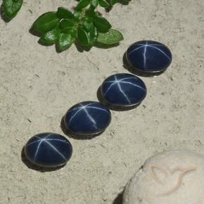 Shop natural 4.60ct Bleu foncé Saphir étoilé gems, ovale, from Thaïlande at GemSelect. In stock, global shipping!
