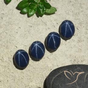 Shop natural 3.86ct Bleu foncé Saphir étoilé gems, ovale, from Thaïlande at GemSelect. In stock, global shipping!
