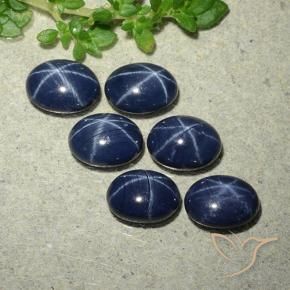 Shop natural 7.05ct Bleu marine profond Saphir étoilé gems, ovale, from Thaïlande at GemSelect. In stock, global shipping!