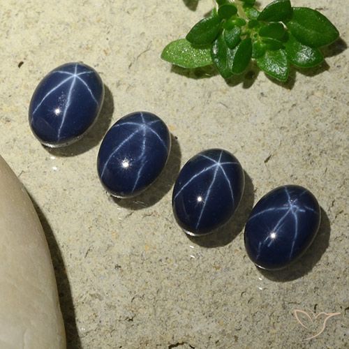 Shop natural 6.26ct Bleu foncé Saphir étoilé gems, ovale, from Thaïlande at GemSelect. In stock, global shipping!
