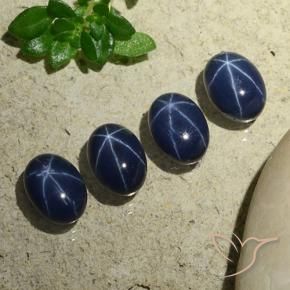 Shop natural 6.26ct Bleu foncé Saphir étoilé gems, ovale, from Thaïlande at GemSelect. In stock, global shipping!