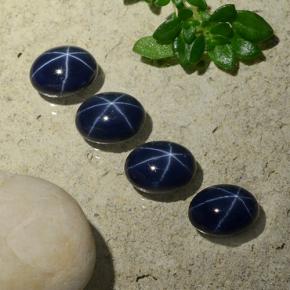 Achetez naturel 5,37ct bleue saphir étoilé gems, coupe ovale, en provenance thaïlande chez gemselect. en stock, livraison internationale!