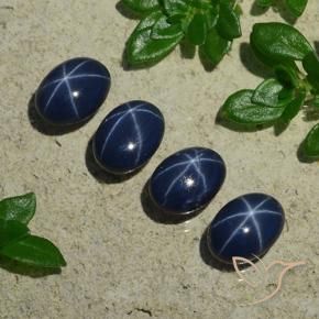 Achetez naturel 5,24ct bleue saphir étoilé gems, coupe ovale, en provenance thaïlande chez gemselect. en stock, livraison internationale!