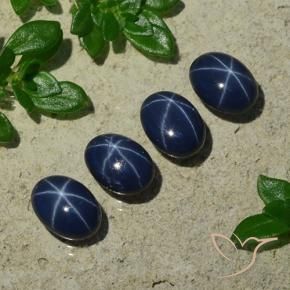 Achetez naturel 5,24ct bleue saphir étoilé gems, coupe ovale, en provenance thaïlande chez gemselect. en stock, livraison internationale!
