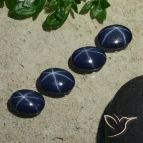 Shop natural 3.34ct Bleu foncé Saphir étoilé gems, ovale, from Thaïlande at GemSelect. In stock, global shipping!