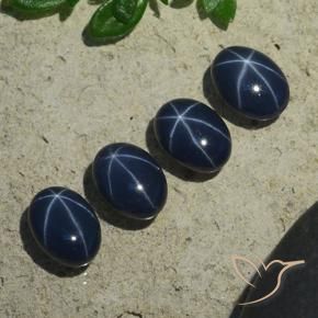 Shop natural 5.37ct Bleu foncé Saphir étoilé gems, ovale, from Thaïlande at GemSelect. In stock, global shipping!