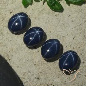 Shop natural 5.37ct Bleu foncé Saphir étoilé gems, ovale, from Thaïlande at GemSelect. In stock, global shipping!