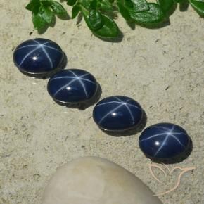 Shop natural 3.75ct Bleu foncé Saphir étoilé gems, ovale, from Thaïlande at GemSelect. In stock, global shipping!