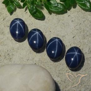Shop natural 4.99ct Bleu marine profond Saphir étoilé gems, ovale, from Thaïlande at GemSelect. In stock, global shipping!