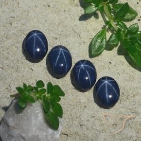 Shop natural 3.24ct Bleu foncé Saphir étoilé gems, ovale, from Thaïlande at GemSelect. In stock, global shipping!
