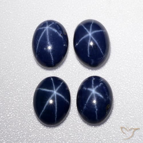 Shop natural 5.13ct Bleu foncé Saphir étoilé gems, ovale, from Thaïlande at GemSelect. In stock, global shipping!