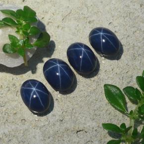 Achetez naturel 5,20ct bleue saphir étoilé gems, coupe ovale, en provenance thaïlande chez gemselect. en stock, livraison internationale!