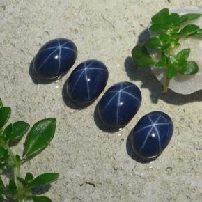 Achetez naturel 5,20ct bleue saphir étoilé gems, coupe ovale, en provenance thaïlande chez gemselect. en stock, livraison internationale!