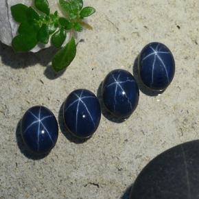 Achetez naturel 5,06ct bleue saphir étoilé gems, coupe ovale, en provenance thaïlande chez gemselect. en stock, livraison internationale!