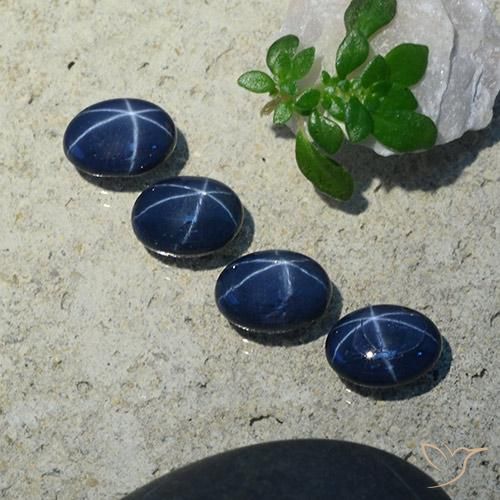 Shop natural 4.71ct Bleu foncé Saphir étoilé gems, ovale, from Thaïlande at GemSelect. In stock, global shipping!