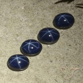 Shop natural 4.90ct Bleu foncé Saphir étoilé gems, ovale, from Thaïlande at GemSelect. In stock, global shipping!