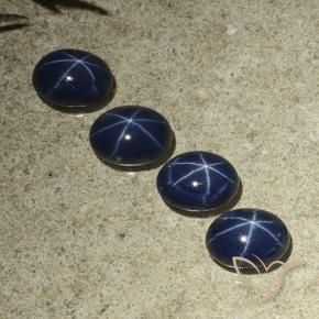 Shop natural 4.90ct Bleu foncé Saphir étoilé gems, ovale, from Thaïlande at GemSelect. In stock, global shipping!
