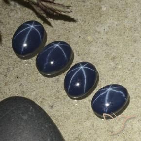 Shop natural 4.29ct Bleu foncé Saphir étoilé gems, ovale, from Thaïlande at GemSelect. In stock, global shipping!