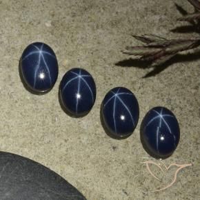 Shop natural 4.24ct Bleu foncé Saphir étoilé gems, ovale, from Thaïlande at GemSelect. In stock, global shipping!