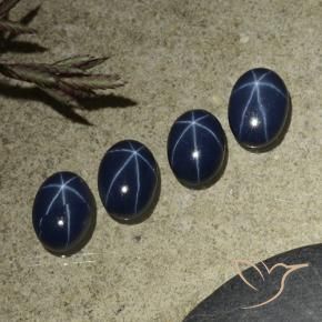 Shop natural 4.24ct Bleu foncé Saphir étoilé gems, ovale, from Thaïlande at GemSelect. In stock, global shipping!