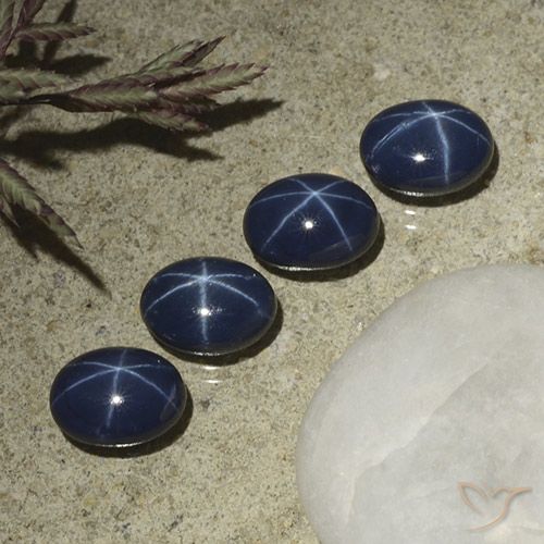 Shop natural 5.26ct Bleu foncé Saphir étoilé gems, ovale, from Thaïlande at GemSelect. In stock, global shipping!