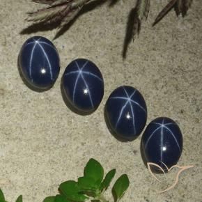 Shop natural 4.57ct Bleu foncé Saphir étoilé gems, ovale, from Thaïlande at GemSelect. In stock, global shipping!