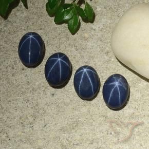 Shop natural 4.27ct Bleu foncé Saphir étoilé gems, ovale, from Thaïlande at GemSelect. In stock, global shipping!