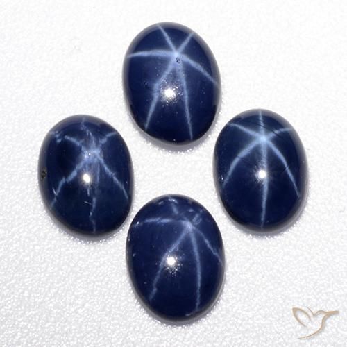 Achetez naturel 3,49ct bleue saphir étoilé gems, coupe ovale, en provenance thaïlande chez gemselect. en stock, livraison internationale!