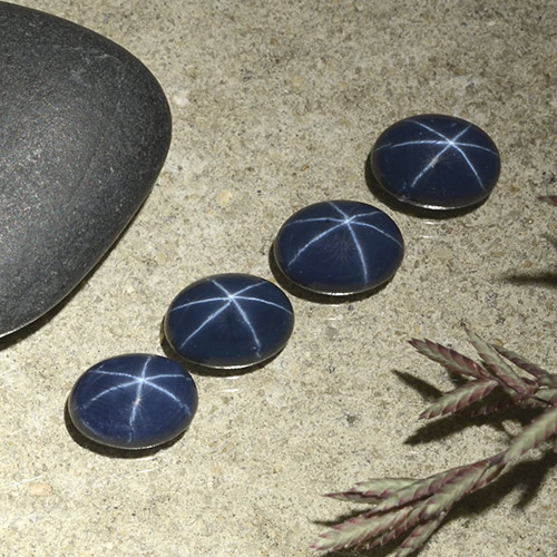 Achetez naturel 5,03ct bleue saphir étoilé gems, coupe ovale, en provenance thaïlande chez gemselect. en stock, livraison internationale!