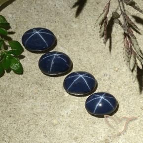Shop natural 4.58ct Bleu foncé Saphir étoilé gems, ovale, from Thaïlande at GemSelect. In stock, global shipping!