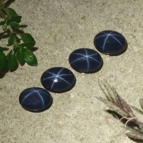 Shop natural 3.80ct Bleu foncé Saphir étoilé gems, ovale, from Thaïlande at GemSelect. In stock, global shipping!