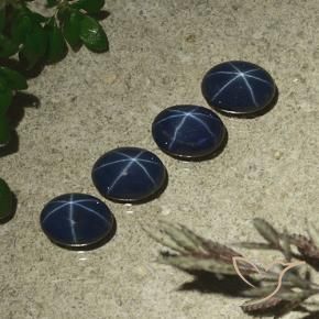 Achetez naturel 4,35ct bleue saphir étoilé gems, coupe ovale, en provenance thaïlande chez gemselect. en stock, livraison internationale!
