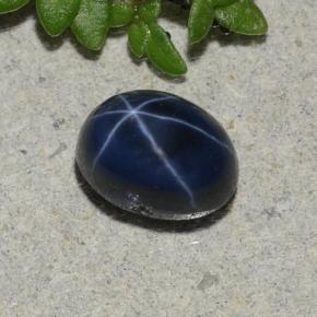 Saphir Étoilé Bleu marine profond naturelle Coupe ovale, 1.71 ct, Opaque