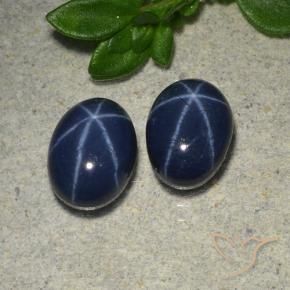 Shop natural 3.04ct Bleu foncé Saphir étoilé gems, ovale, from Thaïlande at GemSelect. In stock, global shipping!