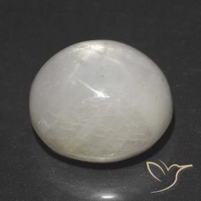 Saphir étoilé Gris très clair naturelle ovale, 5.52 ct, Opaque
