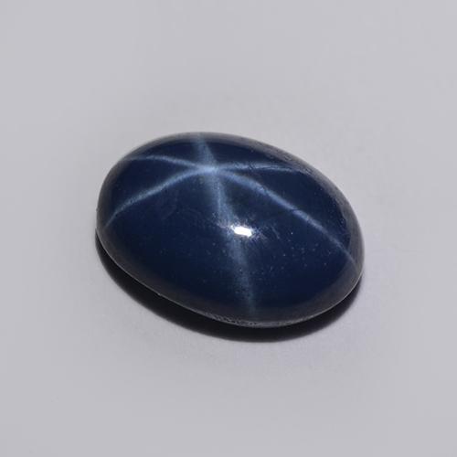 Saphir Étoilé Bleu crépuscule naturelle Coupe ovale, 1.30 ct, Translucide