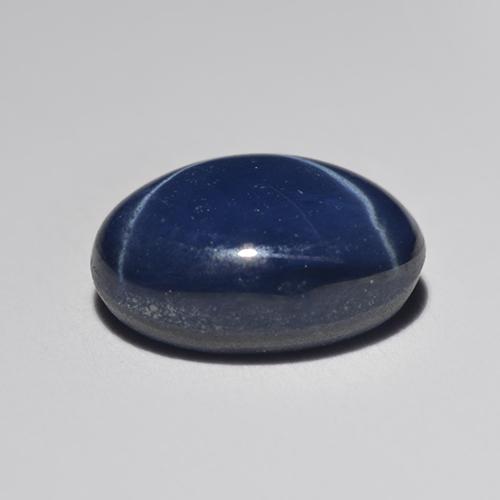 Saphir Étoilé Bleu foncé naturelle Coupe ovale, 1.40 ct, Translucide