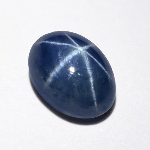 Saphir Étoilé Bleu minuit naturelle Coupe ovale, 1.59 ct, Translucide