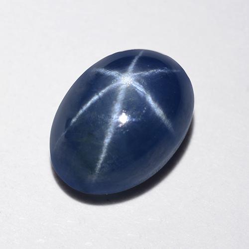 Saphir Étoilé Bleu minuit naturelle Coupe ovale, 1.59 ct, Translucide