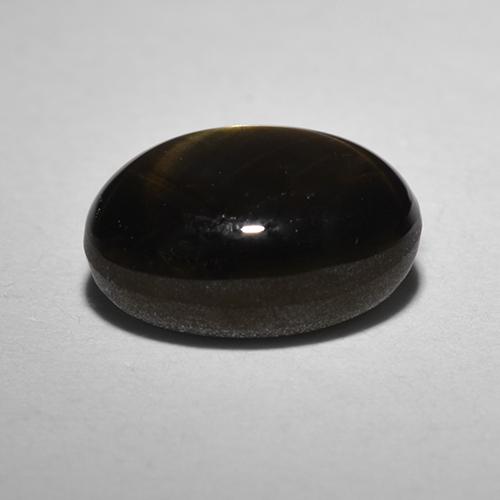 Saphir Étoilé Noire naturelle Coupe ovale, 1.80 ct, Opaque
