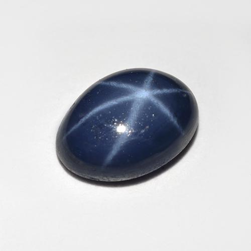 Saphir Étoilé Bleu royal naturelle Coupe ovale, 1.28 ct, Opaque